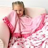 Love on Pointe Ruffle Plush Blanket - Blankets - 2