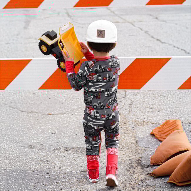 Grey Loads of Love Snoozer - Rompers - 3