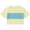 Cropped Skater Tee , Citrus Check - T-Shirts - 1 - thumbnail