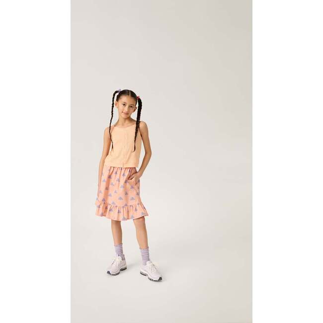 Cropped Button Tank , Playground Peach
