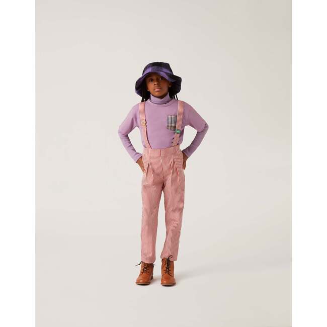 Wool Plaid Bucket Hat, Purple