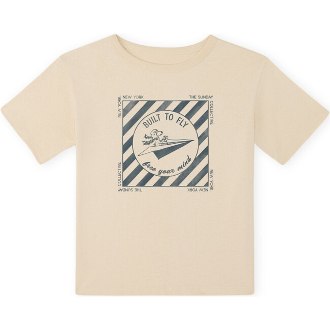 Organic Weekend Graphic Tee, Almond