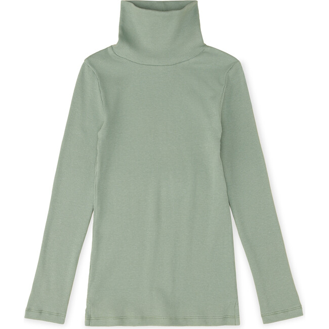 Essential Rib Turtleneck, Green Bay