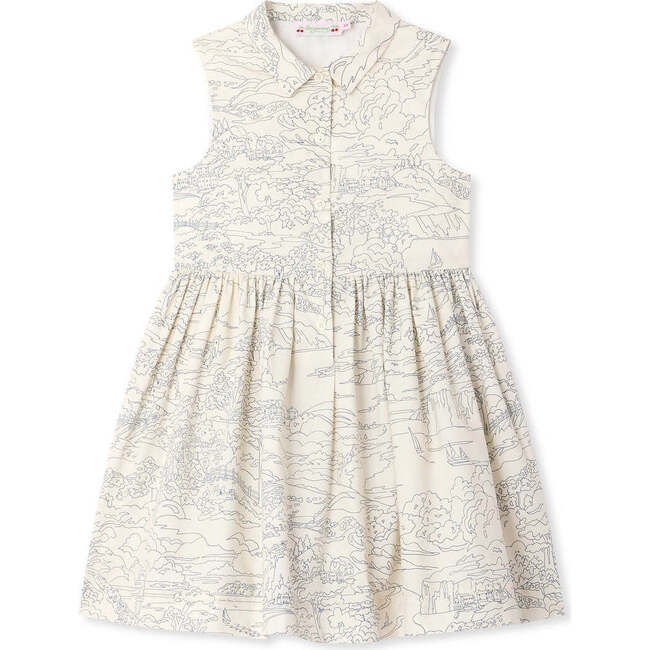 BONPOINT Dress Anne, Bleu