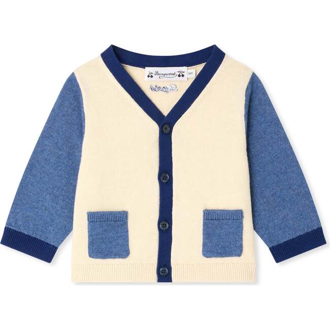 BONPOINT Tahiel Cardigan, Ra Blanc Lait