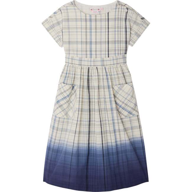 BONPOINT Edelweiss Dip-Dye Dress, Bleu