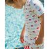 The Organic Short Sleeve Pajama Set, Flags and Fireworks - Pajamas - 3