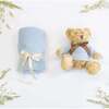 New Baby Blanket And Teddy, Ivory - Mixed Accessories Set - 2 - thumbnail