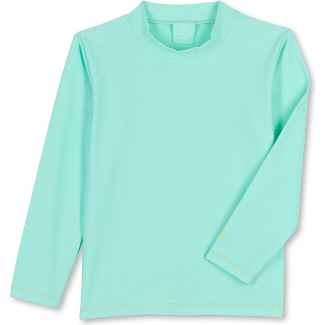 Anti-UV Swim Shirt, Papaya Turquoise