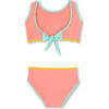 Withney Two-Piece Swimsuit UPF50+, Peach - One Pieces - 2