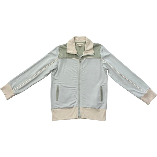 Track Zip Front Jacket Sky Blue