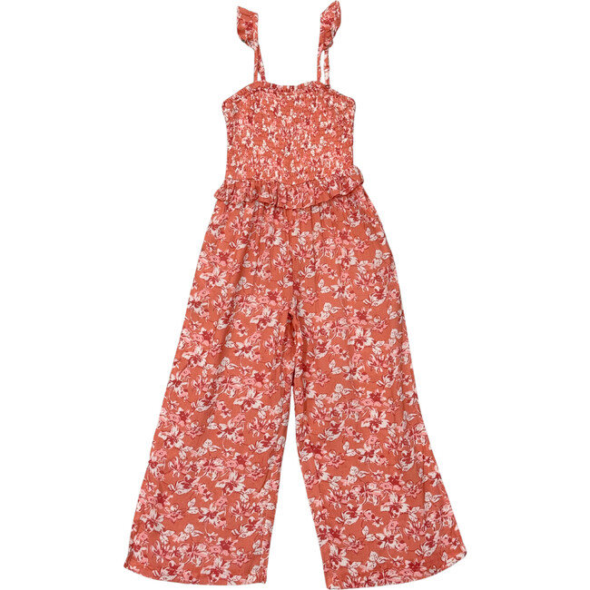 Tank Smocked Jumpsuit Evelyn Vine Floral