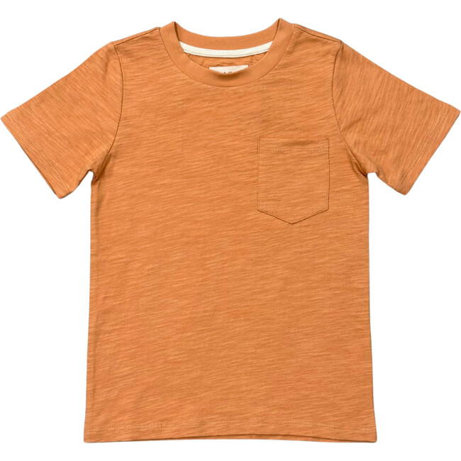 Short Sleeve Pocket Shirt Dusty Orange