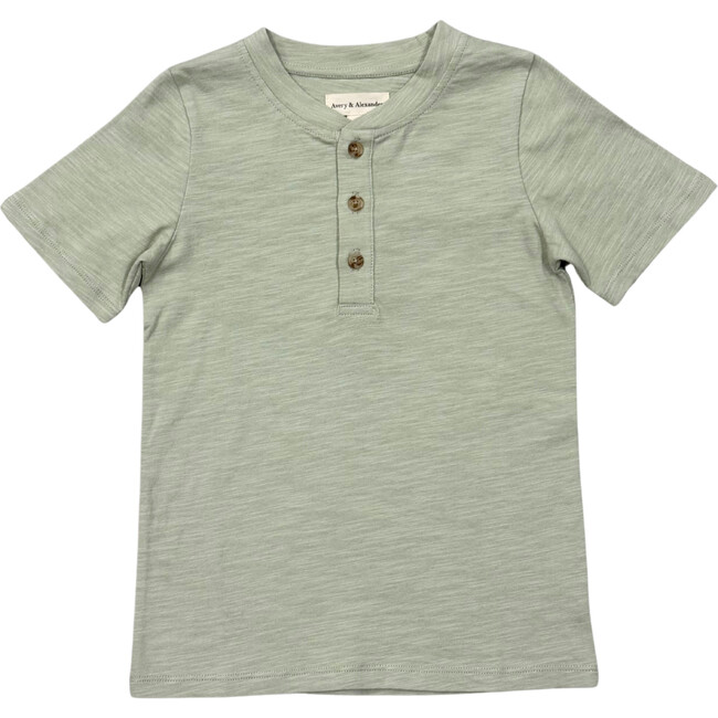 Short Sleeve Henley Shirt Desert Sage