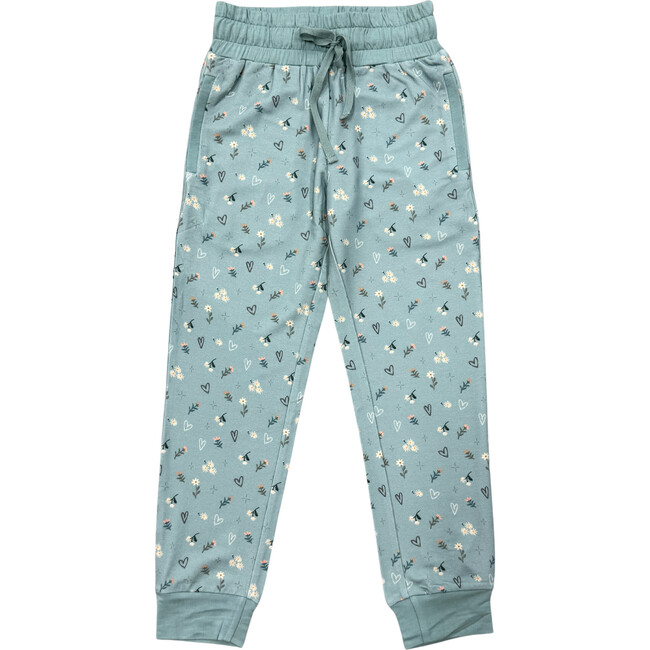 Girl's Terry Jogger Heart Twinkle Floral