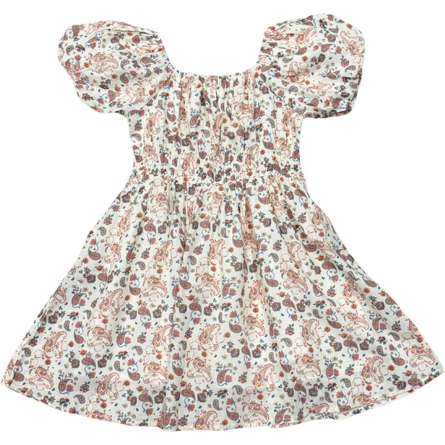 Peasant Bubble Sleeve Dress Isabella Paisley
