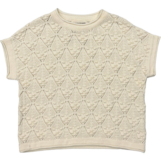 Open Weave Sweater Cream