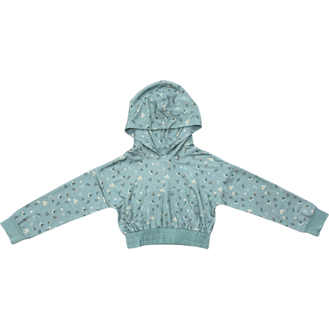 Girl's Hoodie Pullover Heart Twinkle Floral