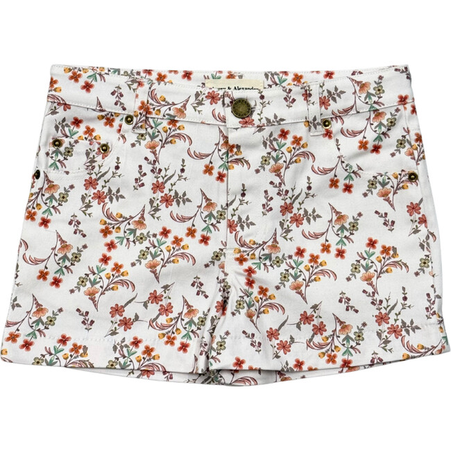 Girl's Printed Twill Shorts Ebba Viney Floral