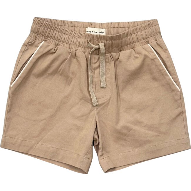 Boy's Twill Beach Shorts Taupe