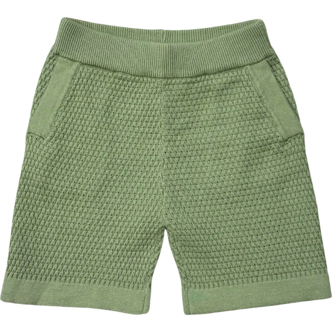 Boy's Knit Shorts Aloe