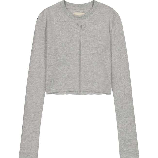 Long Sleeve Tee, Heather Grey Raw