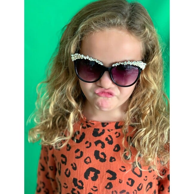 Valentina Frame Sunglasses, Black