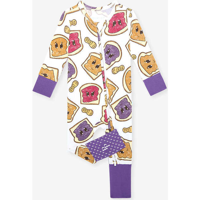 Peanut Butter Jelly Time Convertible One Piece White