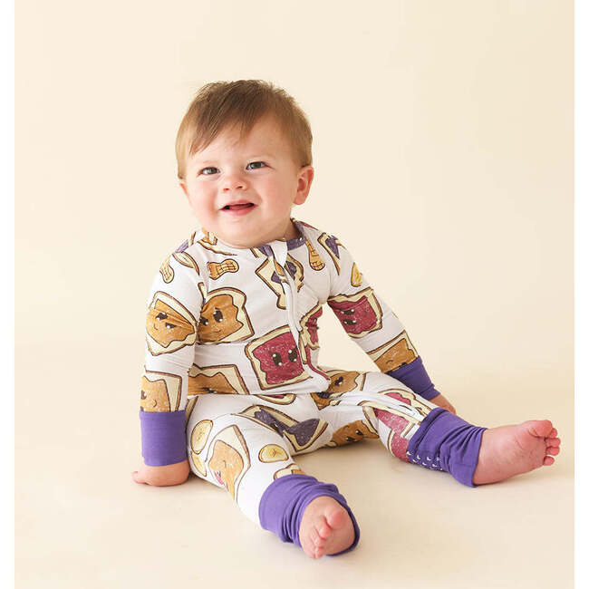 Peanut Butter Jelly Time Convertible One Piece White