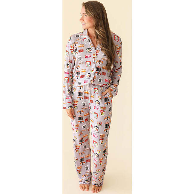 Sushi Mushi Women's Luxe Pajama Pant Set Brown