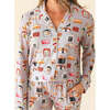 Sushi Mushi Women's Luxe Pajama Pant Set Brown - Pajamas - 2