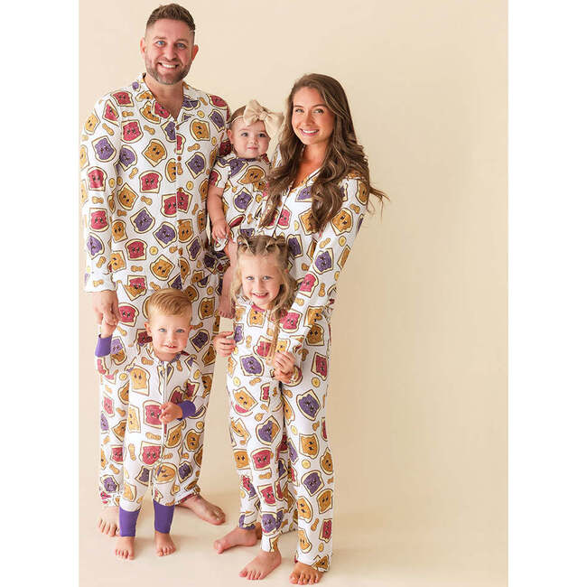 Peanut Butter Jelly Time Women's Luxe Pajama Pant Set White