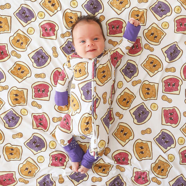 Peanut Butter Jelly Time Convertible One Piece White - Rompers - 3