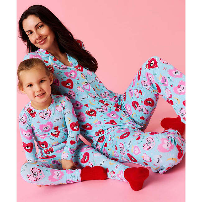 Sweet Fiona Classic Pajama Set Blue - Pajamas - 4