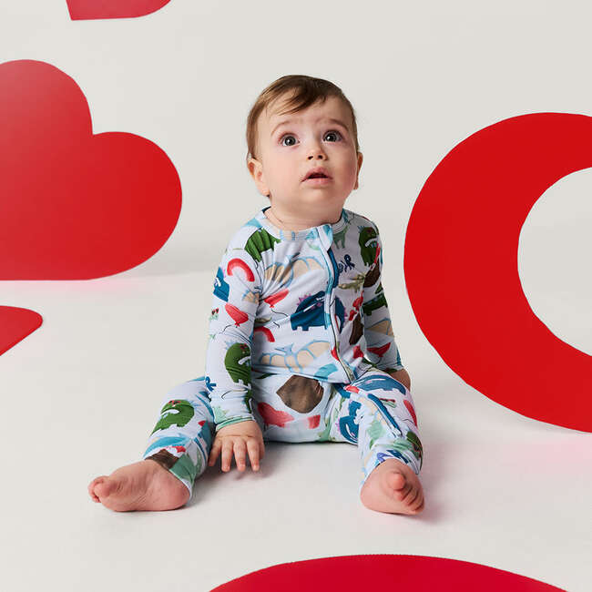 Valentinosaurs Convertible One Piece Blue - Rompers - 5