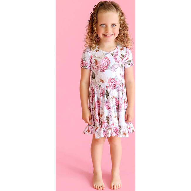 Lucienne Ruffled Twirl Dress Pink