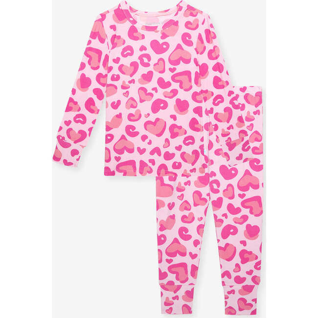 Love Leopard Classic Pajama Set Pink