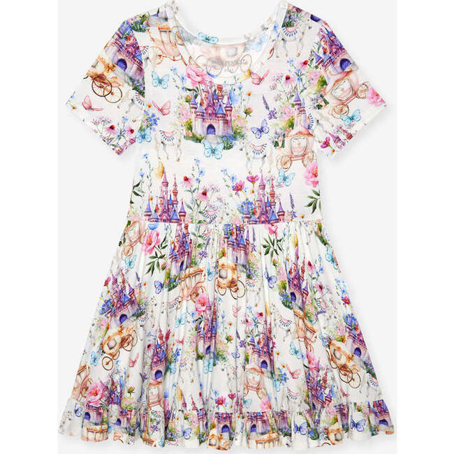 Katrina Ruffled Twirl Dress Pink