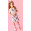 Katrina Ruffled Twirl Dress Pink - Dresses - 1 - thumbnail