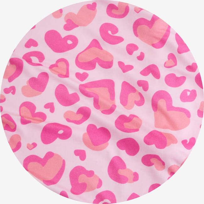 Love Leopard Ruffled Twirl Bodysuit Dress Pink - Dresses - 6