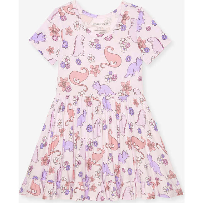 Erica Ruffled Twirl Dress Pink