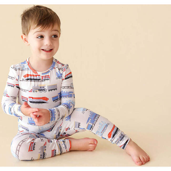 Landon Classic Pajama Set Beige - Pajamas - 3