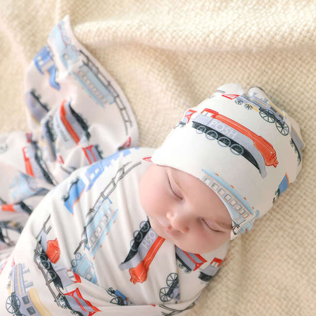 Landon Swaddle Beanie Set Beige - Swaddles - 3