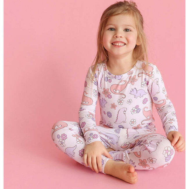Erica Classic Pajama Set Pink - Pajamas - 3