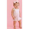 Edwina Bow Babydoll Bodysuit Dress Pink - Dresses - 2