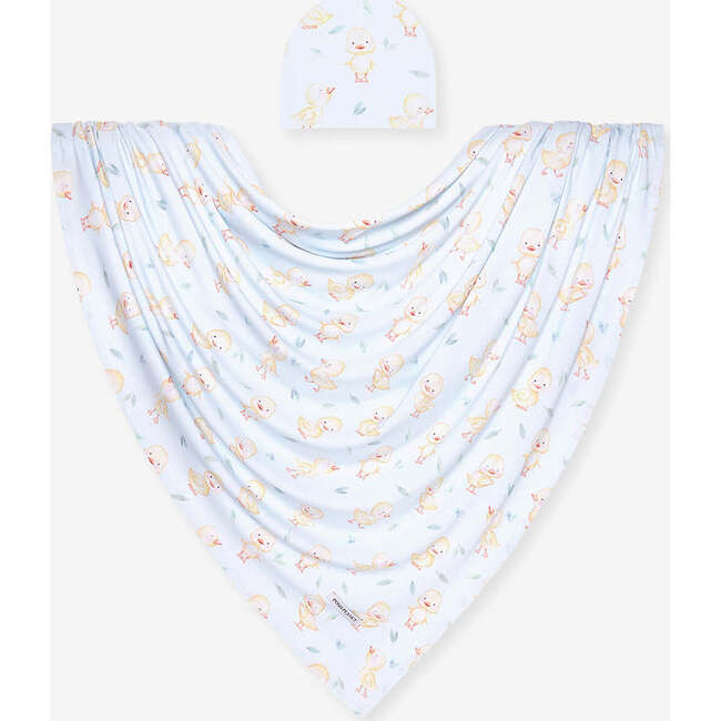 Edwin Swaddle Beanie Set Blue