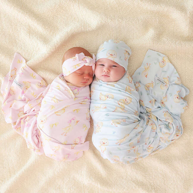 Edwin Swaddle Beanie Set Blue - Swaddles - 3