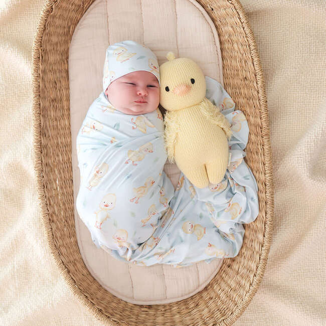 Edwin Swaddle Beanie Set Blue - Swaddles - 4