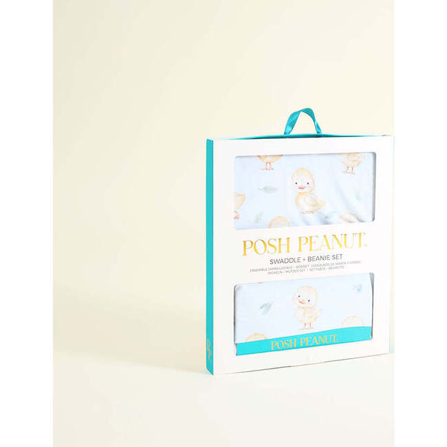 Edwin Swaddle Beanie Set Blue - Swaddles - 5