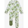 Devlin Footie Zippered One Piece Green - Footie Pajamas - 1 - thumbnail